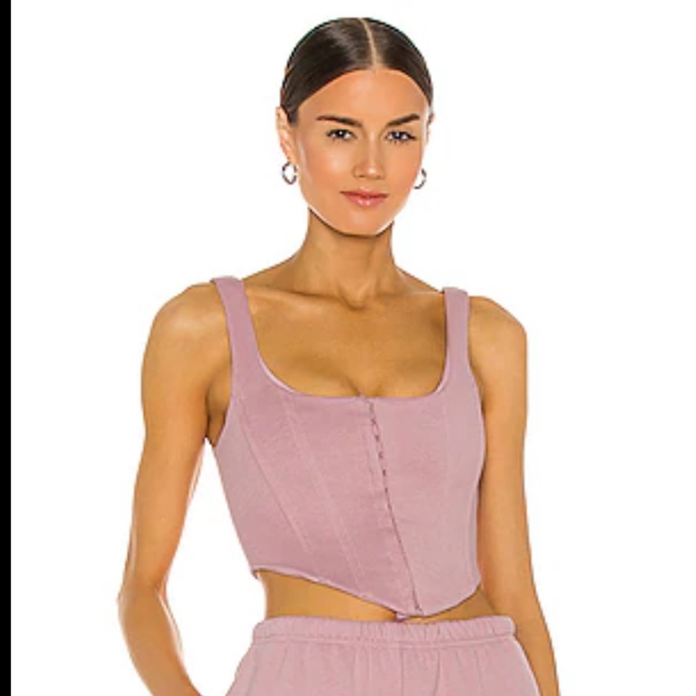 LPA Mika Corset Top Blush Pink Size S